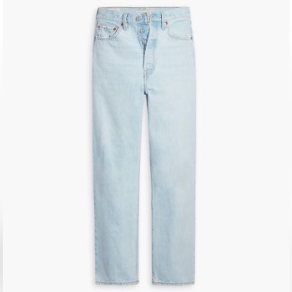 Levi’s Ribcage Straight Ankle Women’s Jean in Ojai Shore - Light Wash - Picture 2 of 9